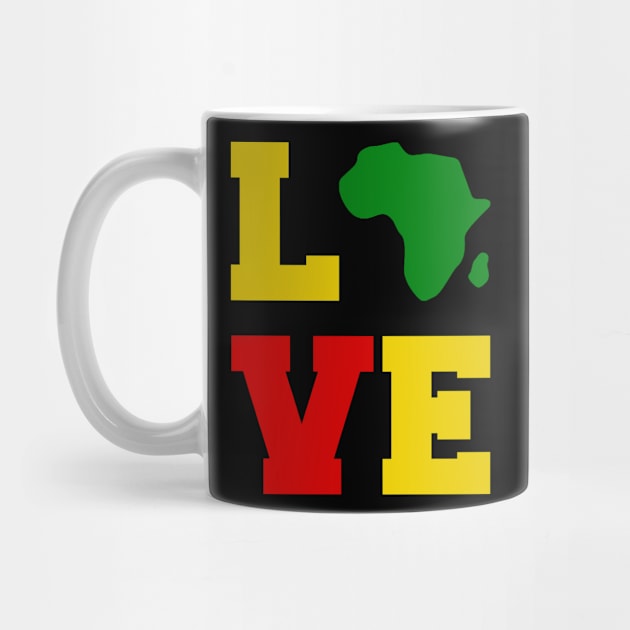 Love Africa, African Love, Ethiopia flag by alzo